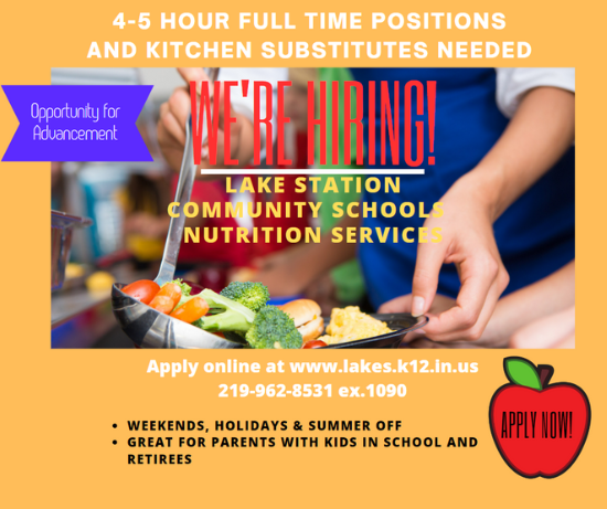 now hiring - LSCS Food service